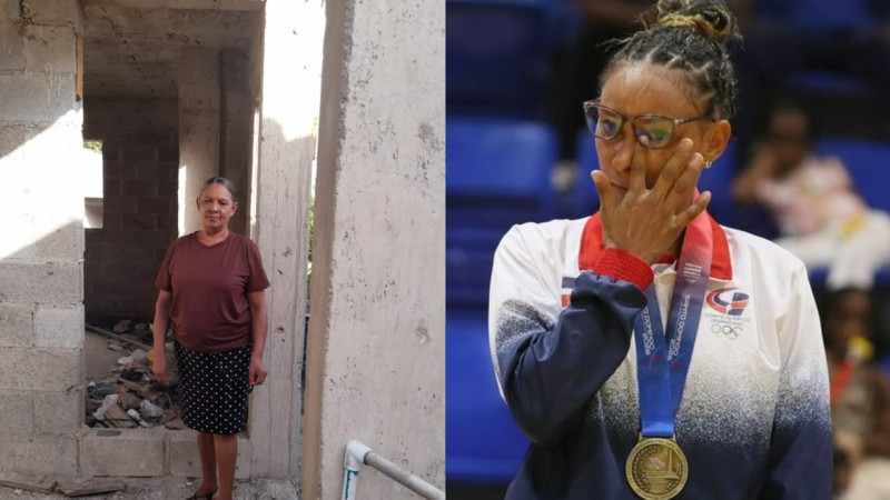 Ana Rosa ganó la medalla de oro en judo, y con el premio económica intentará terminar casa a su madre.