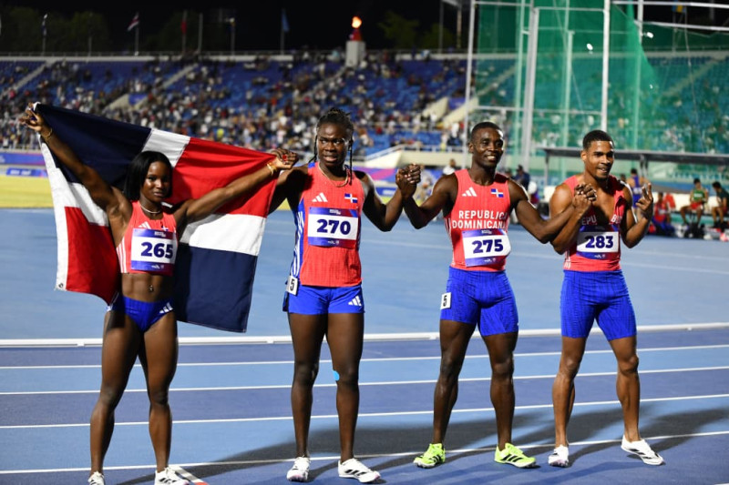 La cuarteta dominicana había llegado en el primer lugar de la final de los relevos 4X100 mixtos.