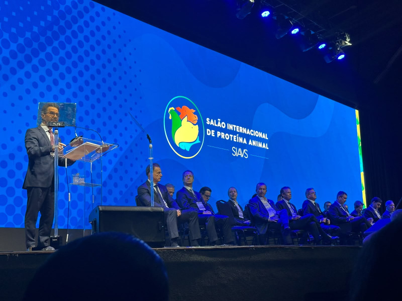 Representantes de países durante la sexta edición del Salón Internacional de Proteína Animal (SIAVS), en la ciudad de Sao Paulo, Brasil.