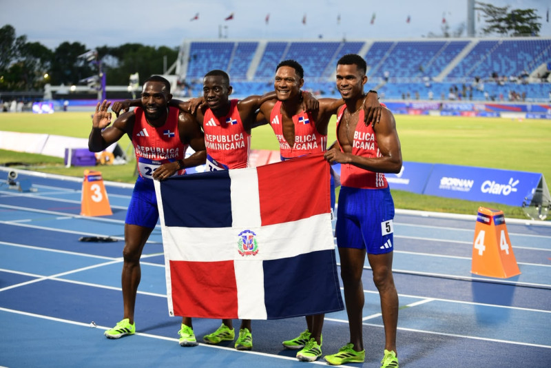 Los dominicanos también triunfaron en la rama masculina del relevo 4X100 del atletismo de los Juegos Centroamericanos y del Caribe.