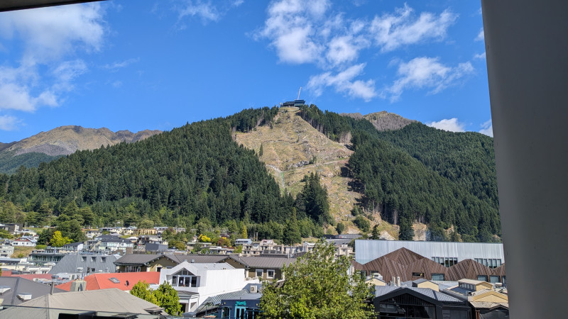 Vista desde mi balcón en Queenstown