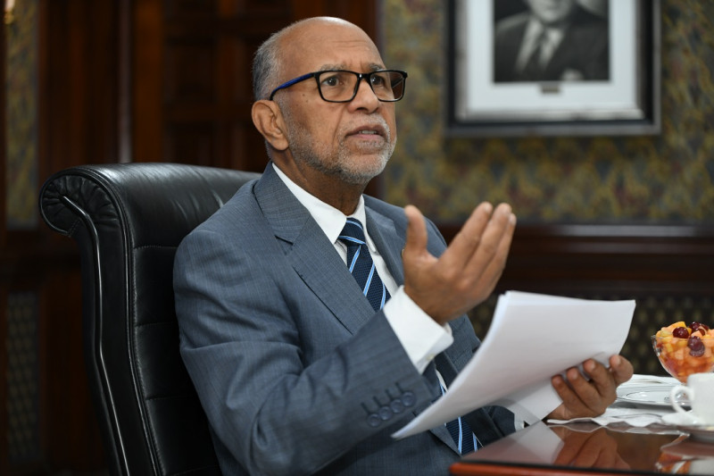 Eduardo Hidalgo, presidente de la ADP, durante su participación en el Desayuno de Listín Diario.