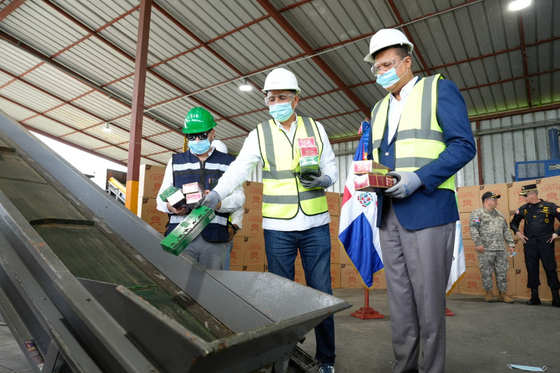 Destruyen 8,287,820 unidades de cigarrillos de diversas marcas.
