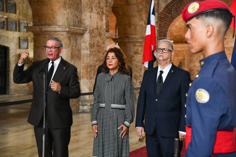 Presidente del Instituto Duartiano, Wilson Gómez Ramírez, en conmemoración de la Guerra de la Restauración.