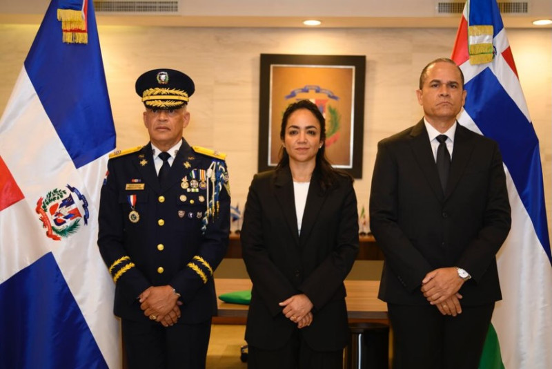 Ernesto Rafael Rodríguez García, Faride Raful y Andrés Modesto Cruz Cruz.