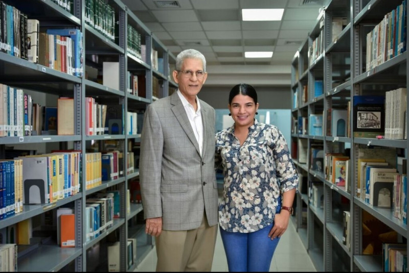 Keila junto a Bruno Rosario Candelier