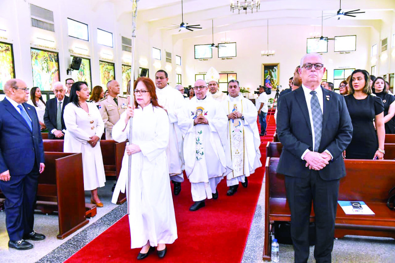 El ministro Rafael Santos Badía habló durante una eucaristía por el 46 aniversario de la Asociación Dominicana de Rectores de Universidades (ADRU).