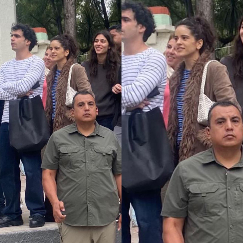 Rosalía viendo una batalla de farmear aura en México