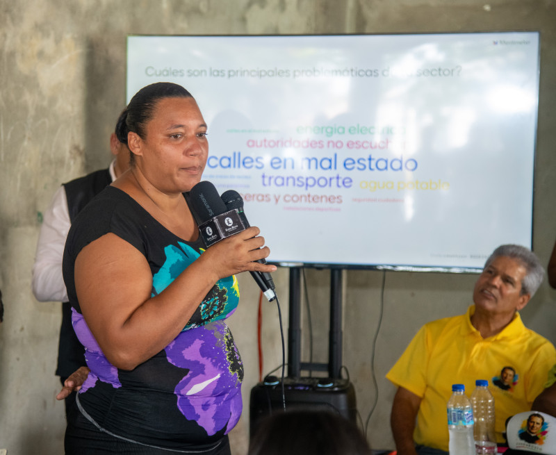 Gismery Rosario Torres, presidenta de la Junta de Vecinos.