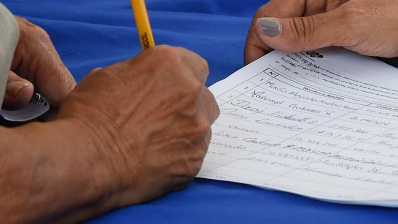 El listado de las firmas debe de contener las calles y el sector del firmante además de que la misma debe ser entregada en formato físico y digital.