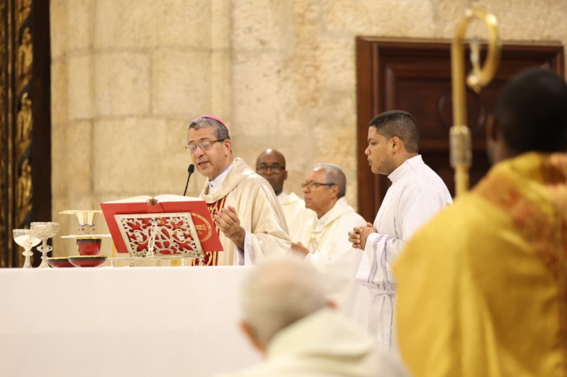 La Iglesia Católica celebró el 485 aniversario de la de dedicación de la Catedral Primada de América.