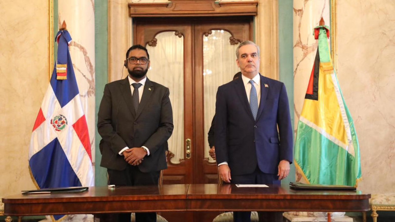 Guyana y RD alcanzaron acuerdos importantes en términos comerciales durante la visita de Irfaan Ali.