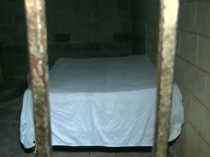 Esta es una de las habitaciones en donde se encontraban los ñiños.