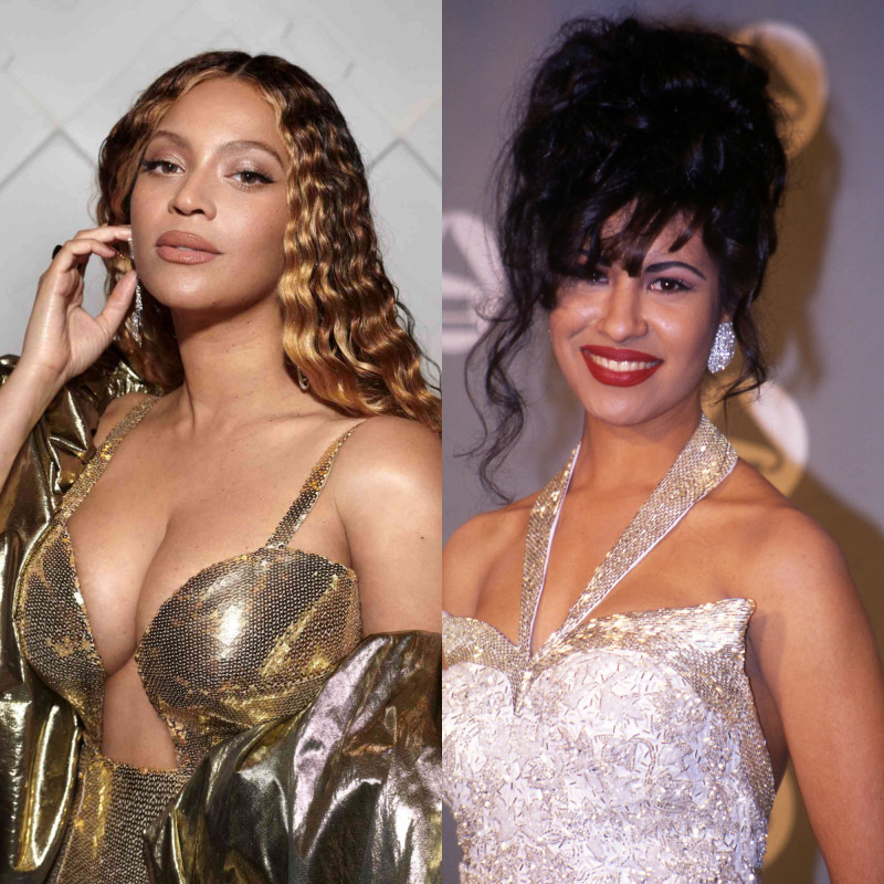 Fotografía de Beyoncé y Selena.