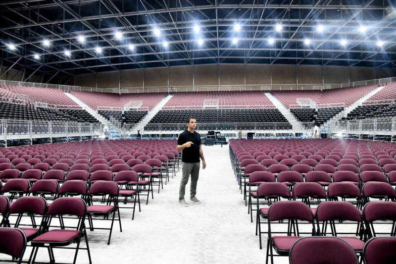 Interior de la Arena Santo Domingo.