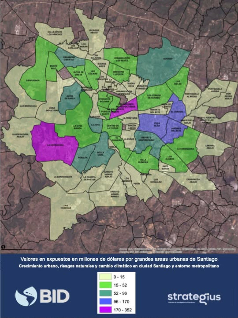 Crecimiento urbano, riesgos naturales y cambio climático en ciudad de Santiago y entorno metropolitano.