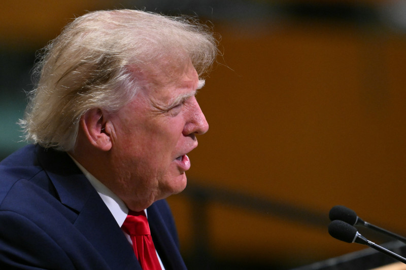 El presidente de Estados Unidos, Donald Trump, se dirige a la 81.ª Asamblea General de las Naciones Unidas en la sede de la ONU en Nueva York, el 22 de septiembre de 2026.