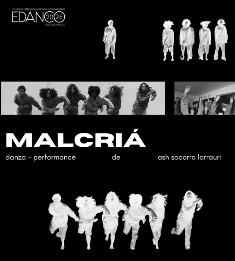 Performance de danza dominicana "Malcriá" en el Teatro Narciso González, como parte del evento de danza Edanco.