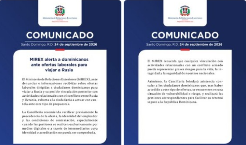 Comunicado del MIREX.