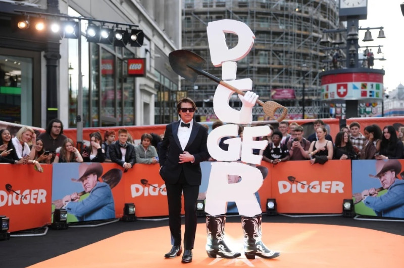 Tom  Cruise en el estreno de “Digger” en Londres el 22 de septiembre del 2026.