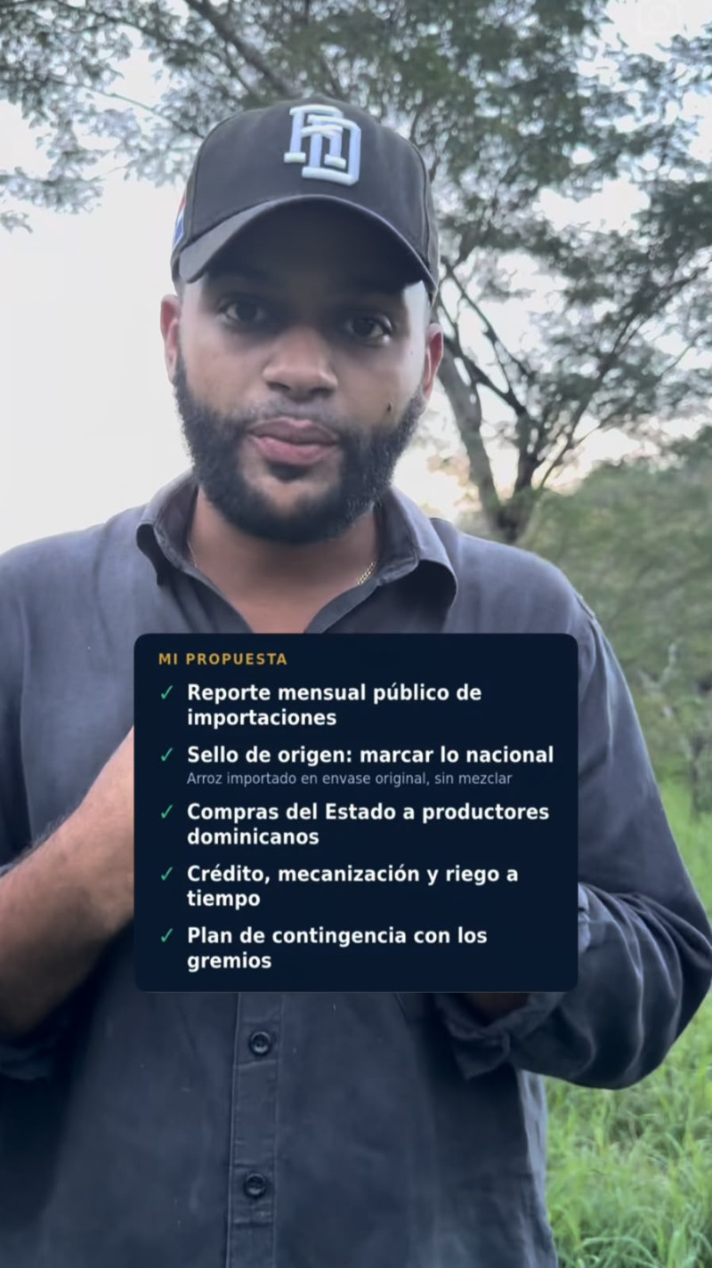 José Israel Brito, médico veterinario y zootecnista y algunas propuestas ante la eliminación de aranceles.