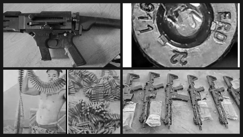 Armamento de guerra en poder de bandas criminales haitianas adquirido por vía de contrabando.