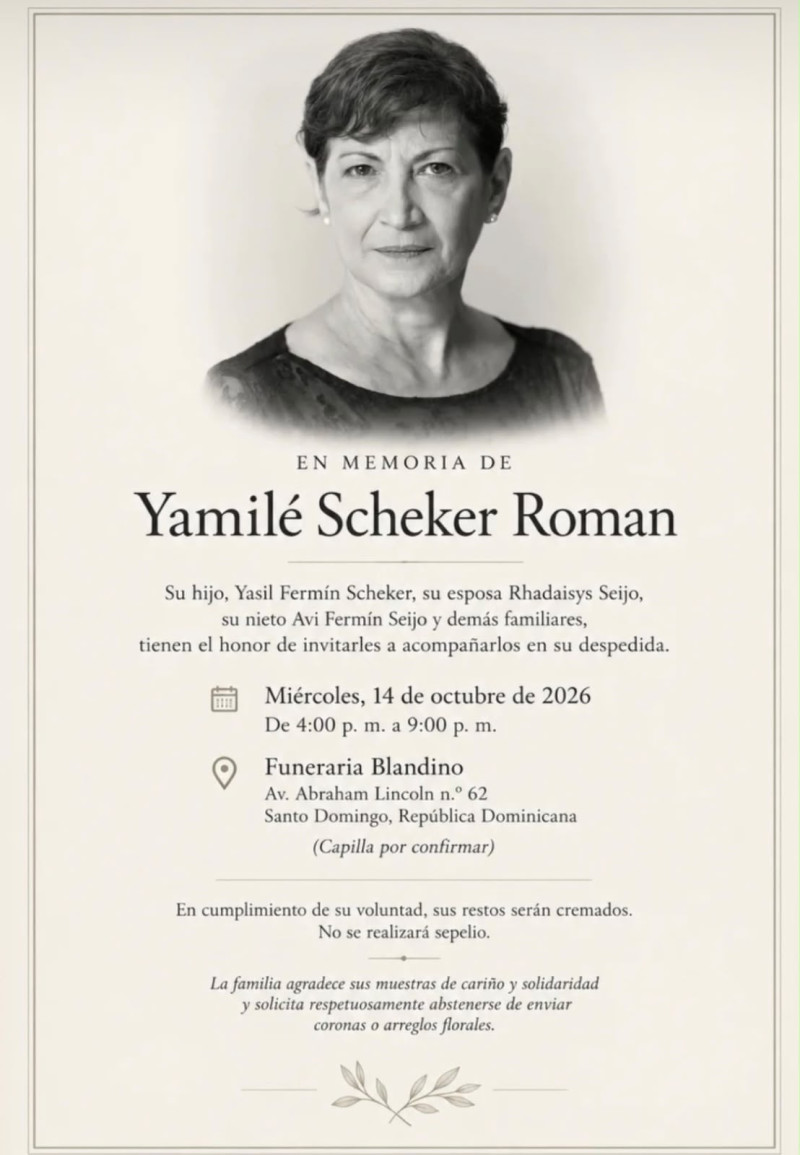 Honras a Yamilé Scheker