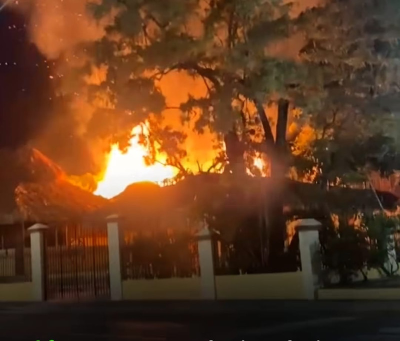 Incendio en Restaurant Las Dunas