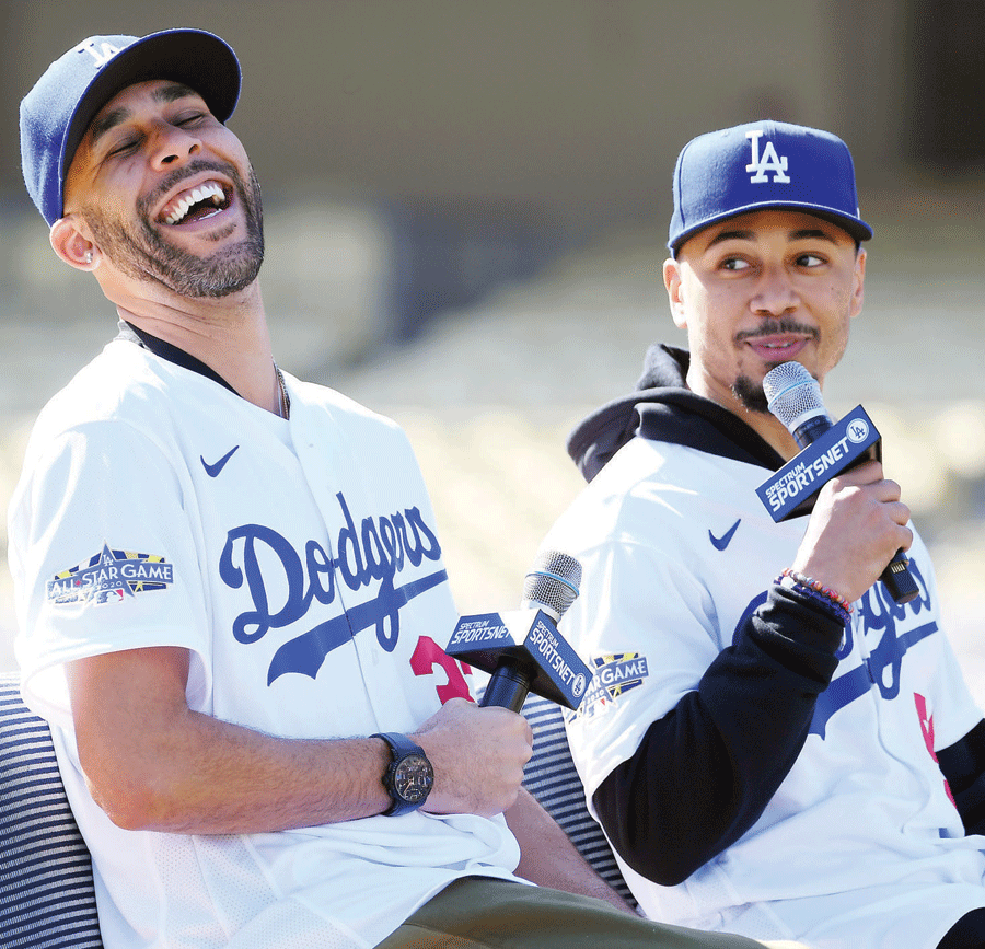 Mookie Betts y David Price ya están en los entrenamientos de los Dodgers.