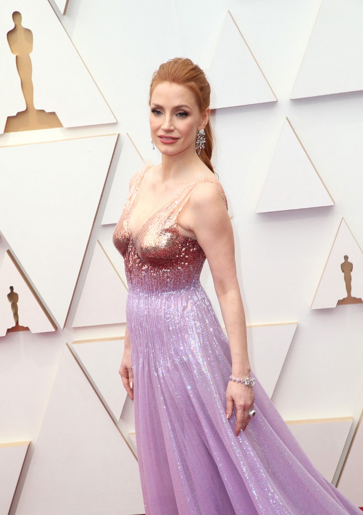 Jessica Chastain en los premios Óscar 2022