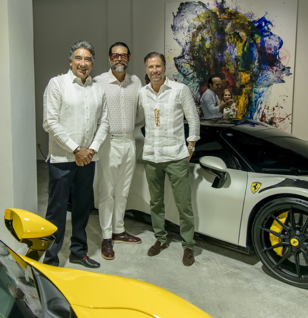 Carlos Medrano, Harold Cuellar y Carlos Cobiella.
