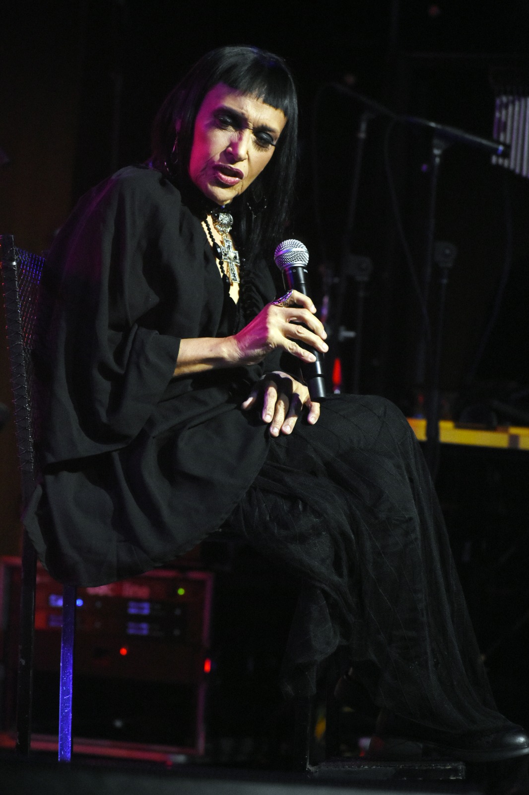 Pat Pereyra durante su presentación en 