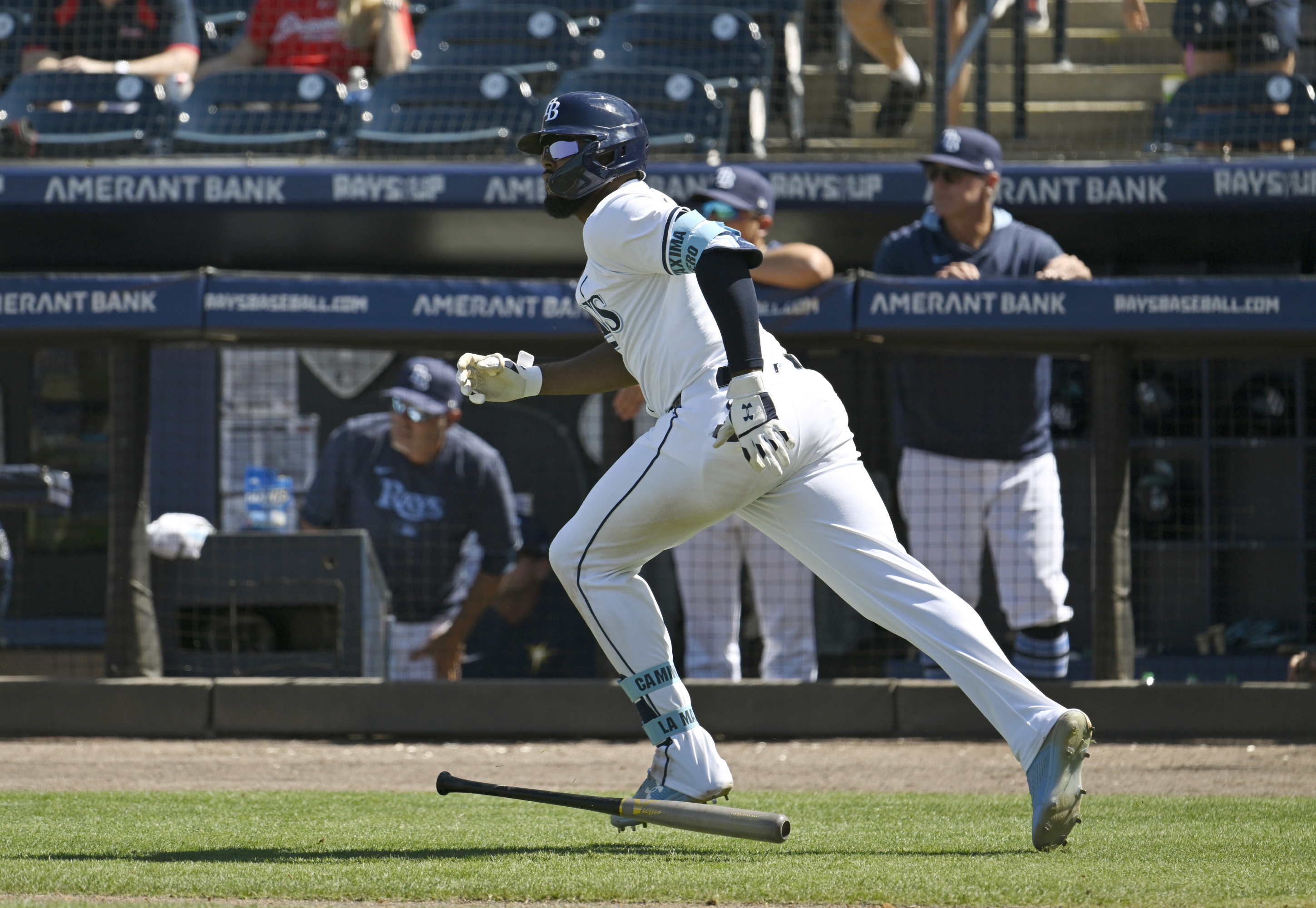 Junior Caminero, de los Rays de Tampa Bay