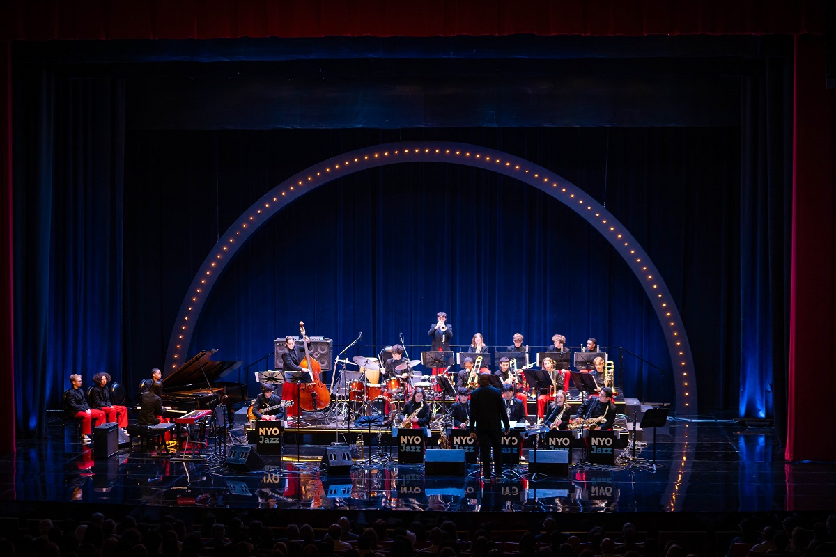 NYO Jazz del Carnegie Hall de Nueva York ofreció un concierto a casa llena en el Teatro Nacional de Santo Domingo, el martes 5 de agosto de 2025.