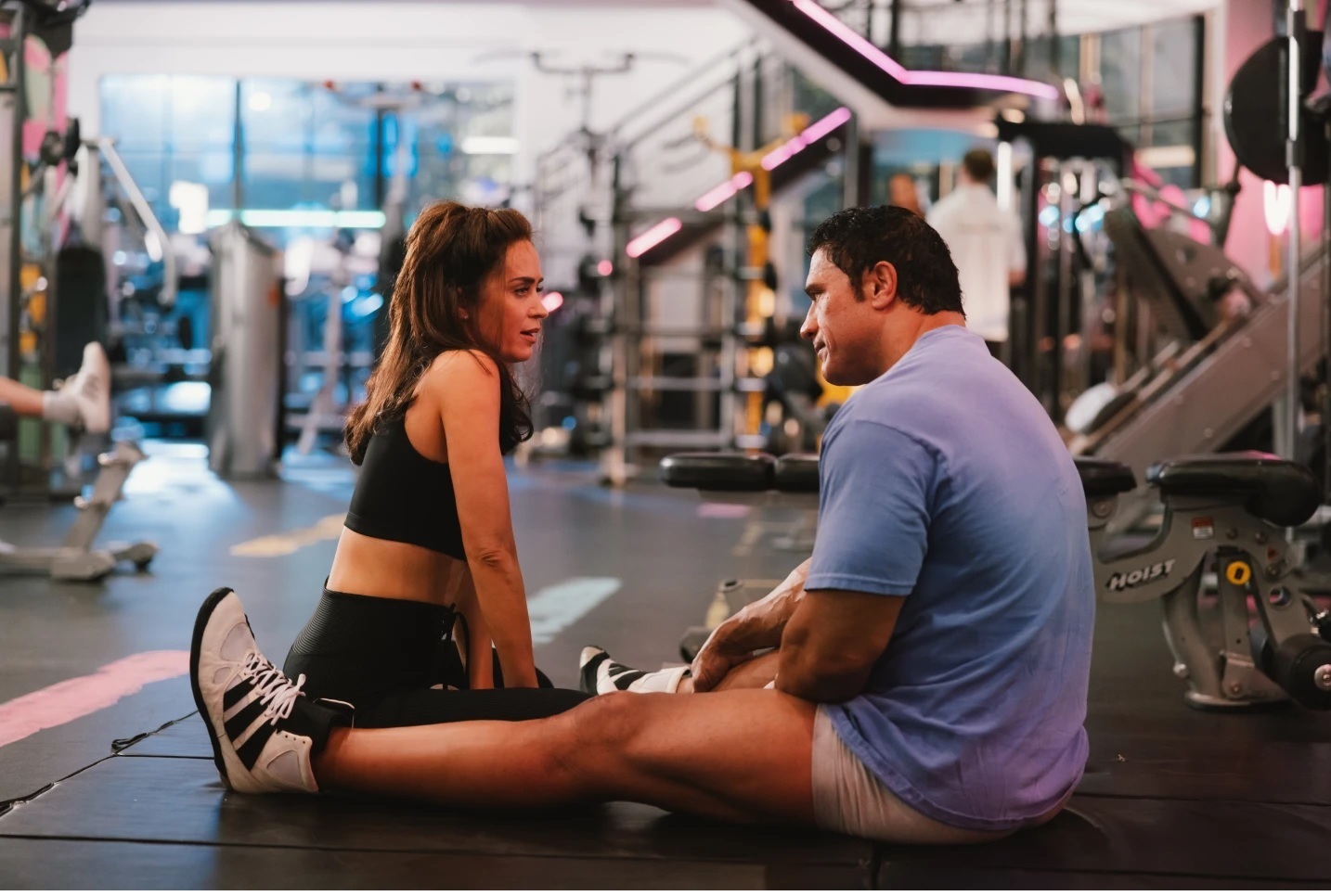 Emily Blunt y Dwayne Johnson