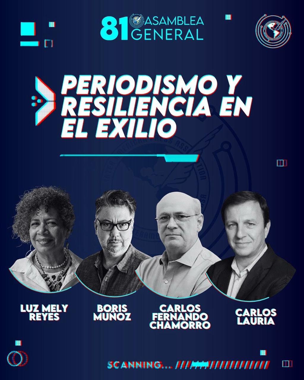 Foro Periodismo y resiliencia en el exilio de la Sociedad Interamericana de Prensa (SIP)