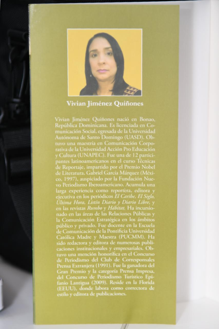 Periodista y autora dominicana Vivian Jiménez Quiñones.