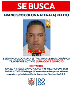 Francisco Colon Natera, prófugo de la organización