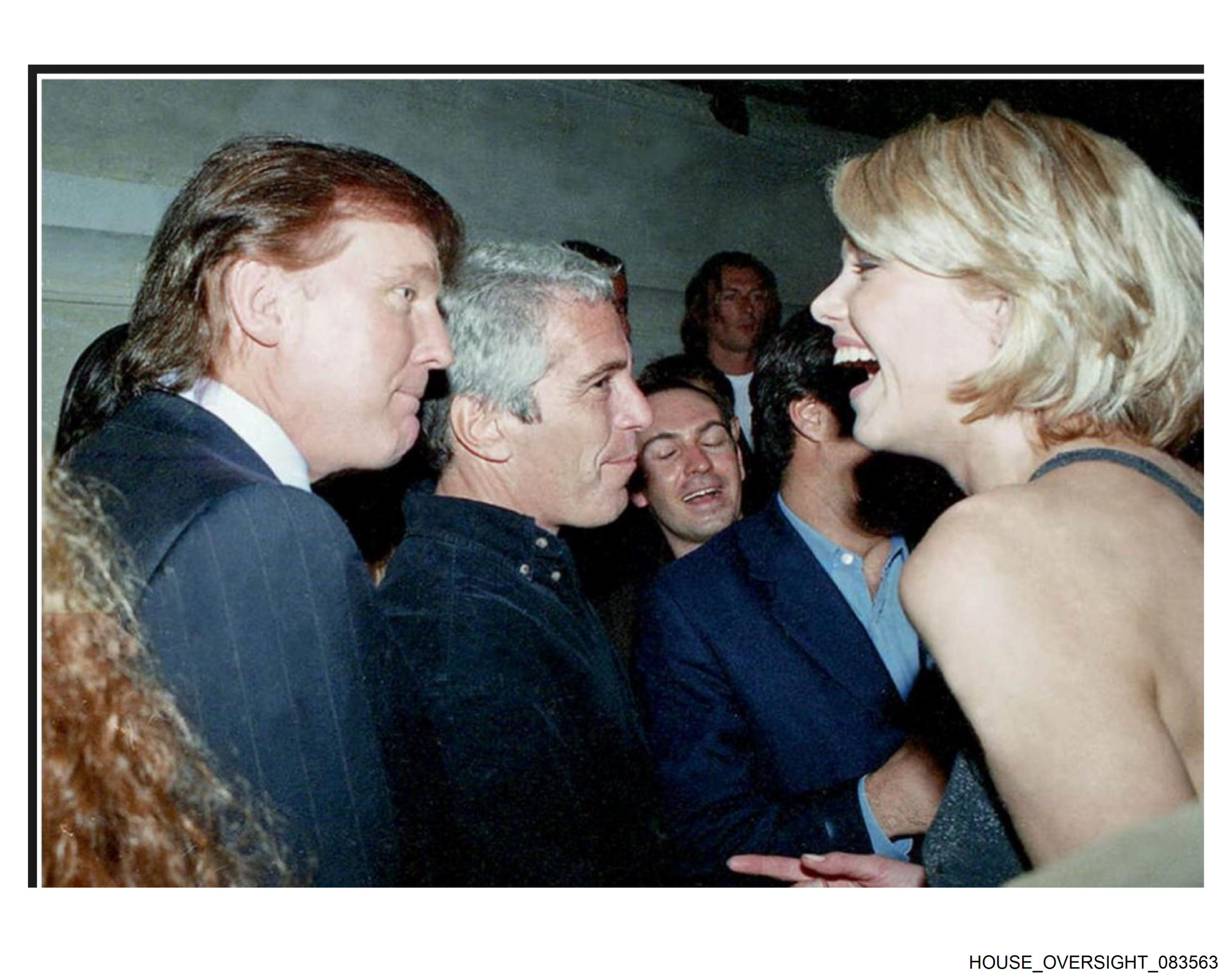 Donald Trump junto a Jeffrey Epstein