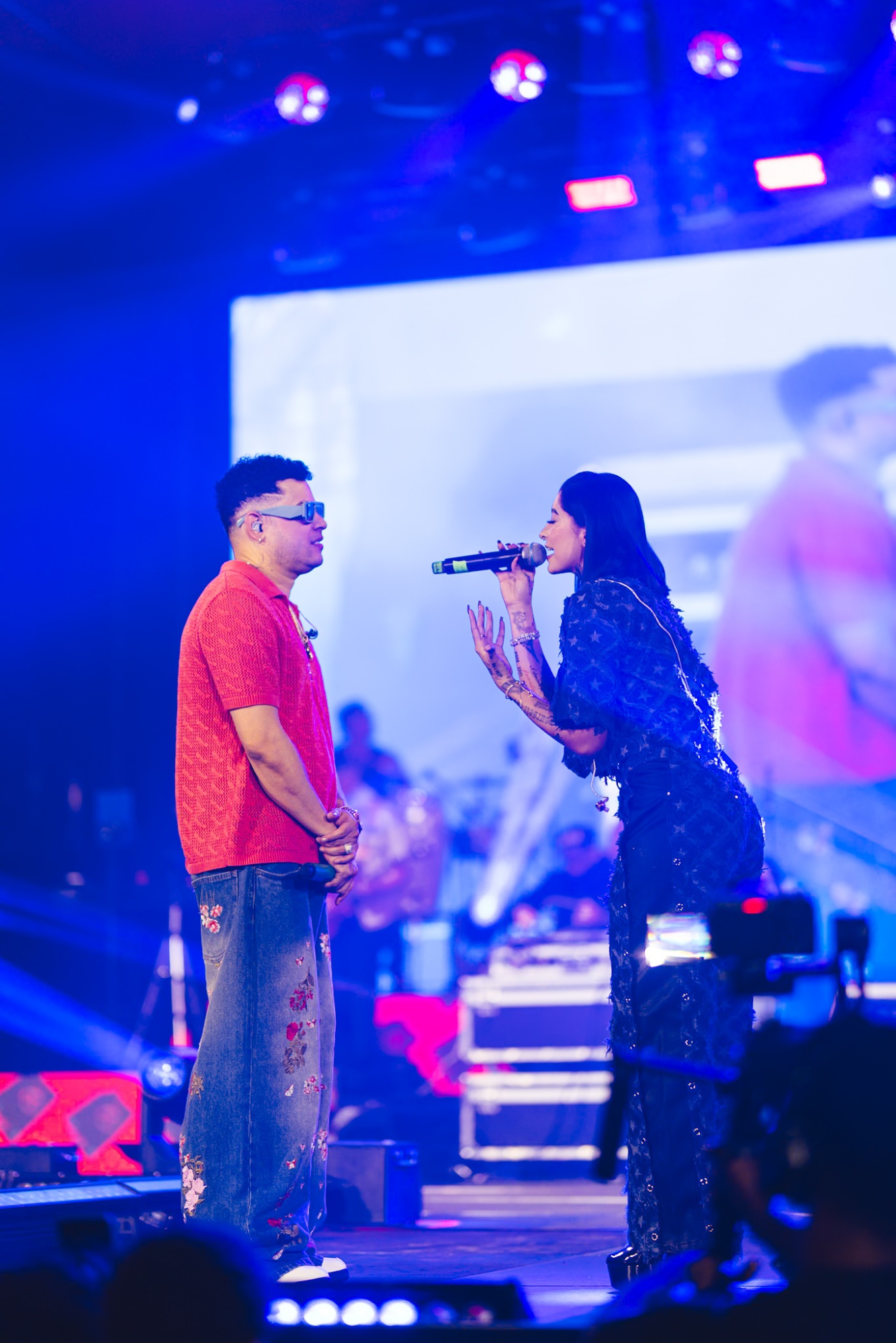 Shadow Blow y Valeria García (Valka) compartieron escenario en la Gran Arena del Cibao.