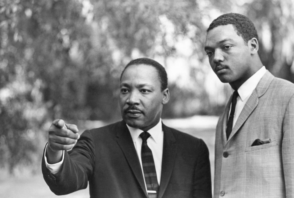 Jesse Jackson y Martin Luther King Jr.