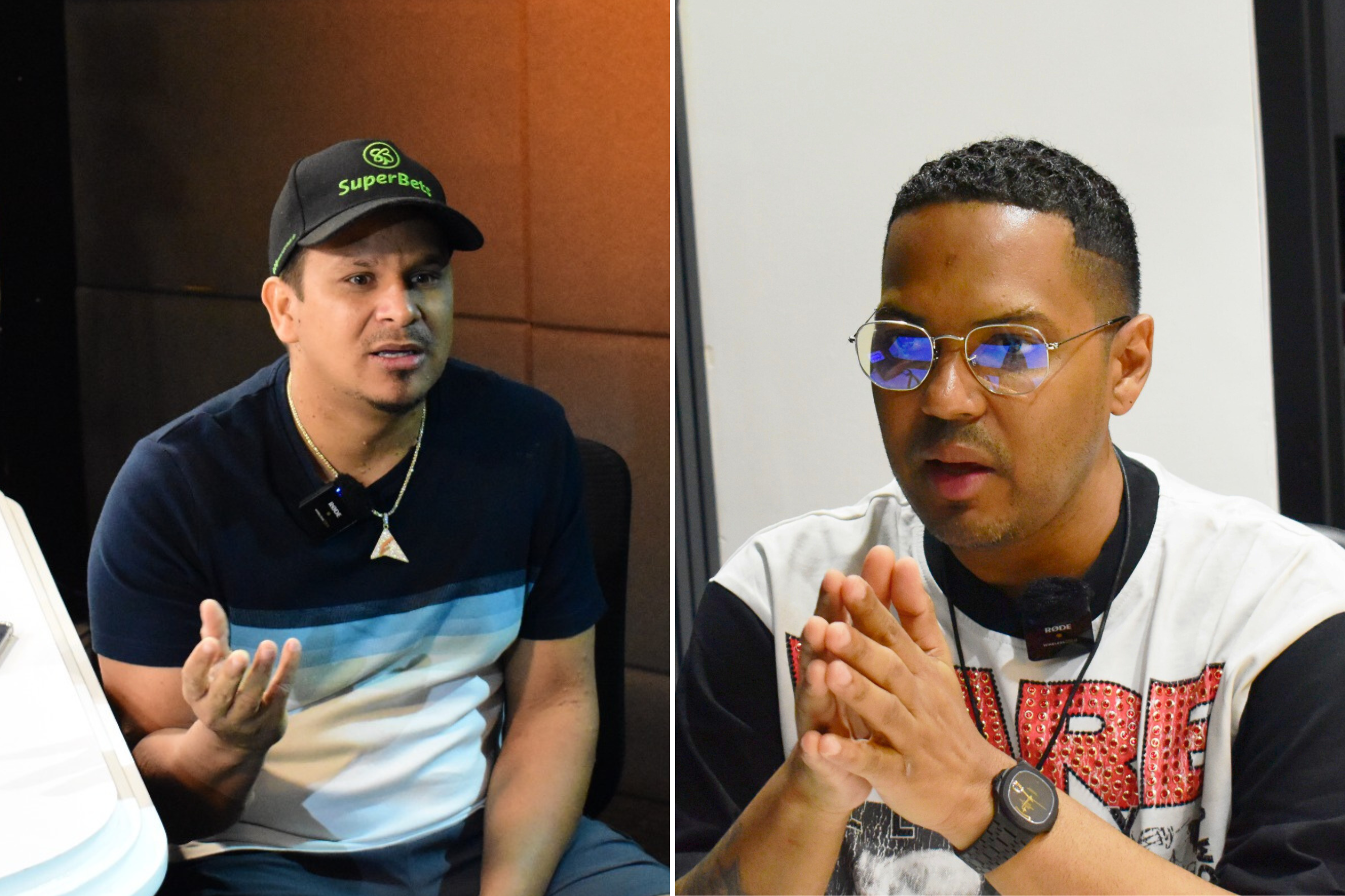 Enrique Medina y Santiago Matías Alofoke. Crédito Dawson Samboy