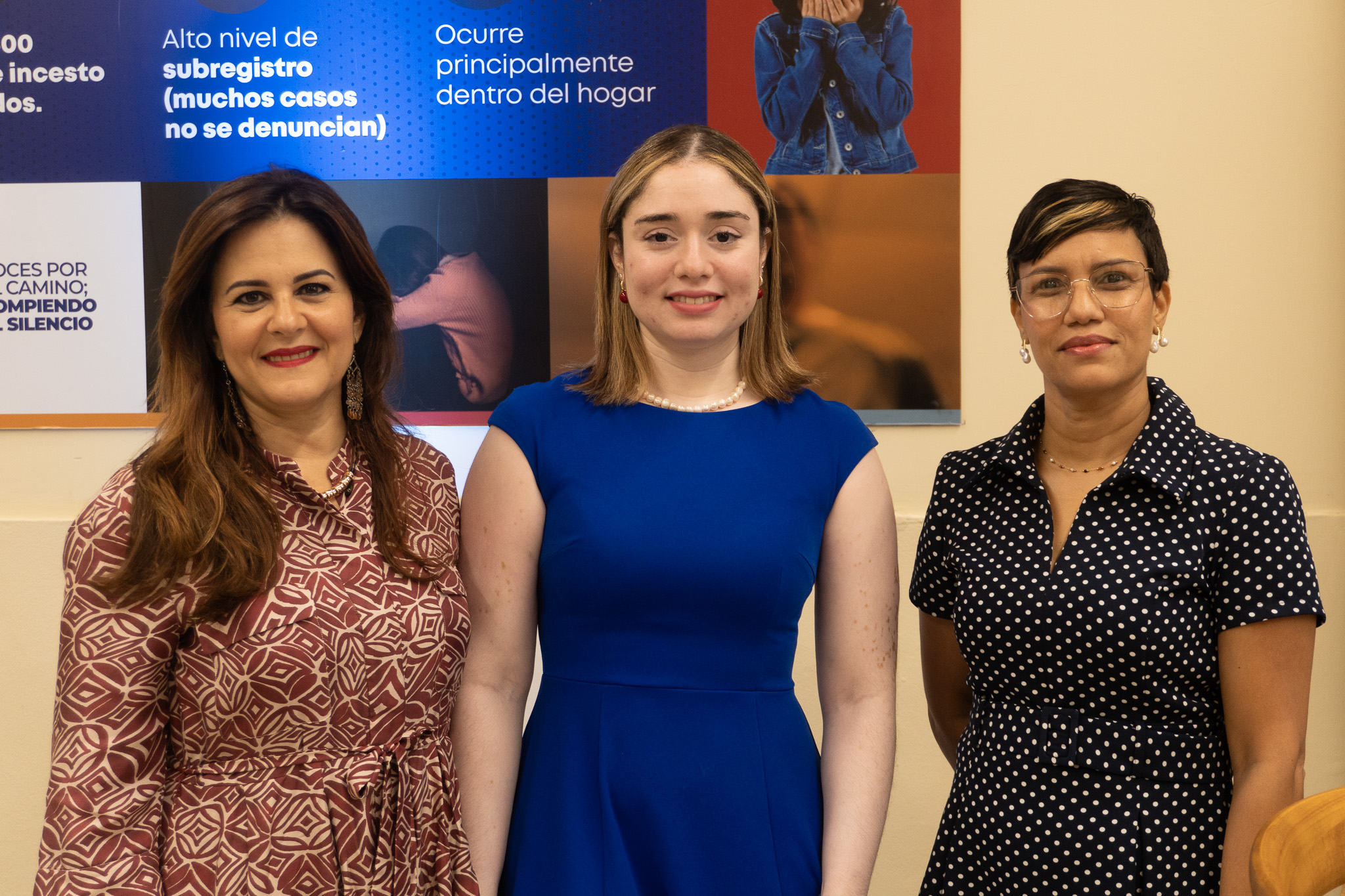 Elizabeth Rojas, Giddiany Seijo and Gregoria Pérez