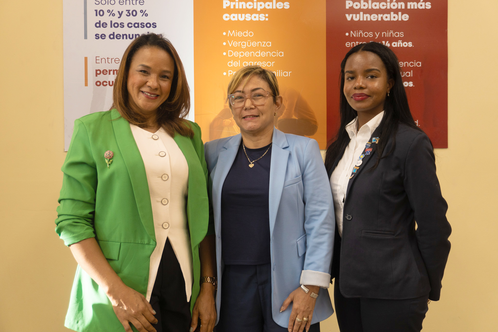 Keila Santana, Marnie Sayas and Surany Figueroa