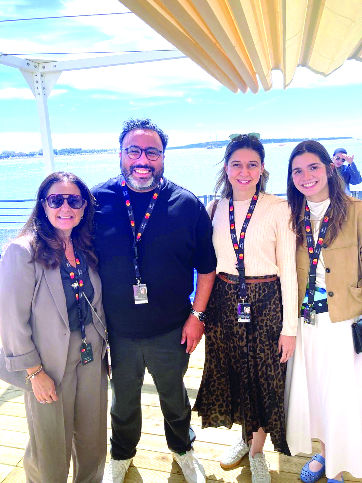 Daleen Buter, Javier Espinoza, Marianna Vargas e Isabella García en Cannes 2026.