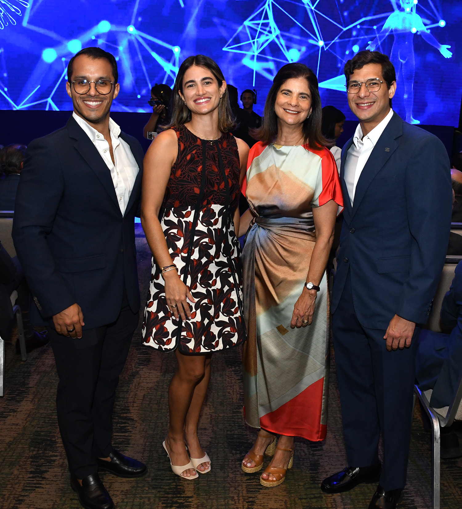 Manuel Matos, Montserrat Venegas, Carmelina de Herrera and Luis Manuel Gómez