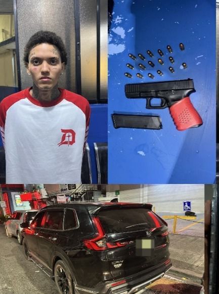 Onguito Wa fue detenido junto a otro hombre durante un operativo preventivo en San Cristóbal.