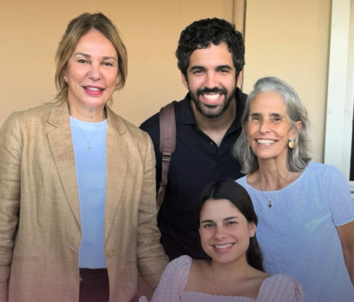 Milagros Germán en una foto familiar.