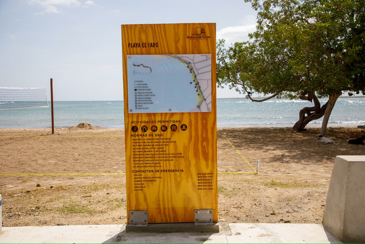 Playa El Faro, en San Pedro de Macorís.