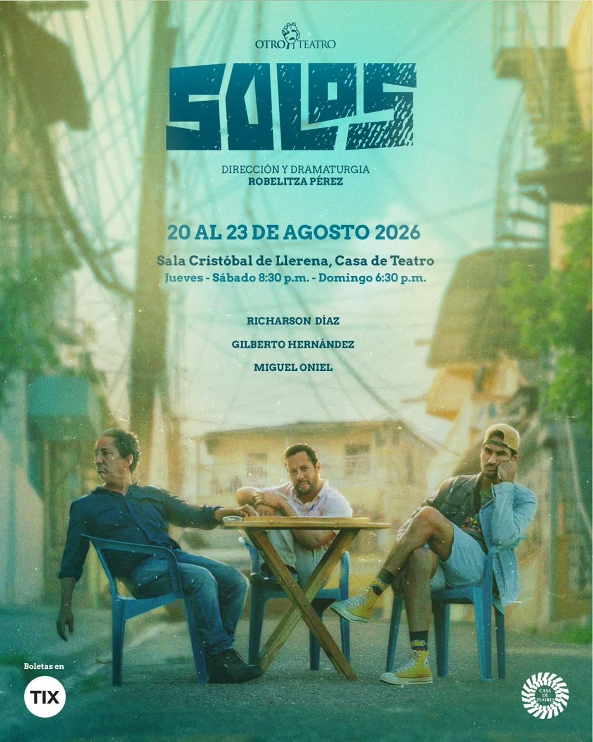 Obra de teatro "Solos", dirigida y escrita por Robelitza Pérez